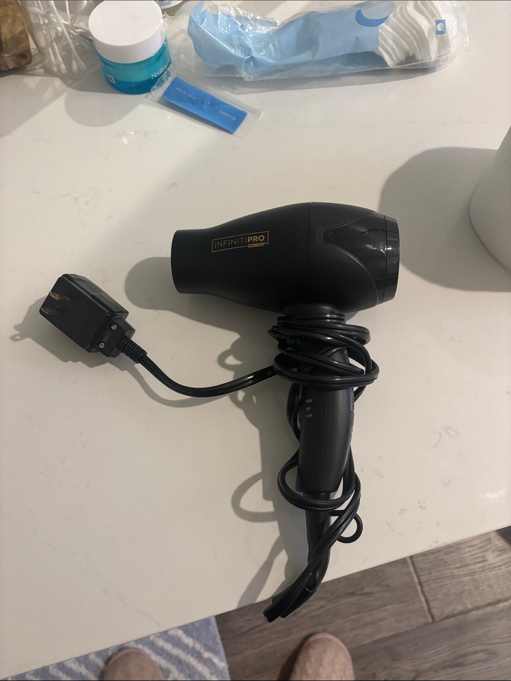 Conair InfinitiPro Compact Travel Hair Dryer in Black